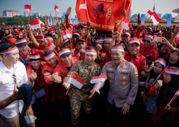 Polda Metro Jaya Gelar Apel Kebangsaan Sambut Hari Ulang Tahun ke-81 Republik Indonesia
