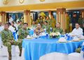 Kapolri Bersama Menko Polkam dan Pimpinan Lembaga Negara Perkuat Kebersamaan di Mabes TNI AL