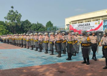 Jaga Jakarta Jaga Bekasi, Polres Metro Bekasi Tingkatkan Kesiapsiagaan Personel dan Sarana Prasarana Dalmas Hadapi Situasi Kontinjensi