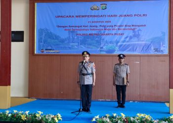 Hari Juang Polri 2026, 160 Personel Polres Jakpus Ikuti Upacara