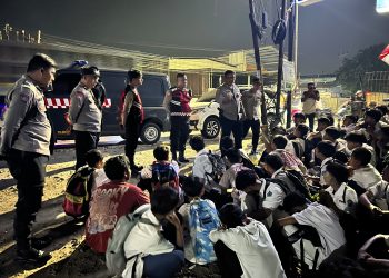 Gerak Cepat Polsek Cikarang Utara Gagalkan Dugaan Tawuran, Puluhan Remaja Diamankan