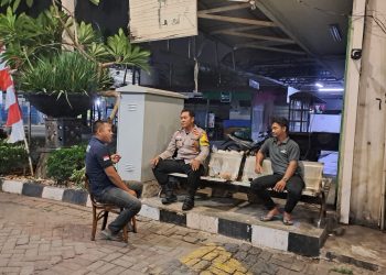 Jaga Jakarta On The Spot, Bhabinkamtibmas Jatibening Patroli Dini Hari Jaga Kamtibmas