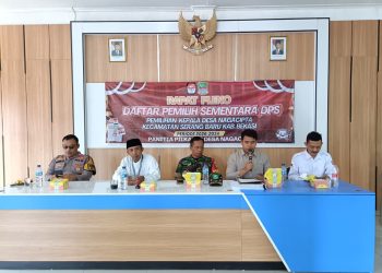 Bhabinkamtibmas Nagacipta Hadiri Pleno Penetapan DPS Pilkades 2026