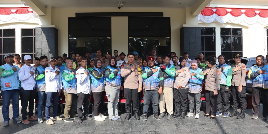 Sabuk Kamtibmas Perkuat Sinergi Polisi, Ojol dan Ormas Jaga Kondusivitas Bekasi