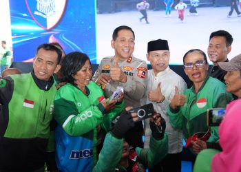 5.150 Pengemudi Ojol Ikuti Gebyar Keselamatan Lalu Lintas Korlantas Polri di Serpong