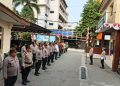 Polsek Mampang Gelar Siaga 1 Bersama Sabuk Kamtibmas Antisipasi Aksi Penyampaian Pendapat di Gedung DPR/MPR RI