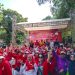 Polsek Koja Pengamanan Semarak HUT RI ke-81, 1.000 Warga Tugu Selatan Meriahkan Senam dan Gerak Jalan