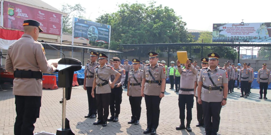 Kapolres Pelabuhan Tanjung Priok, Pimpin Sertijab Tiga Pejabat Utama, Tekankan Integritas dan Profesionalitas
