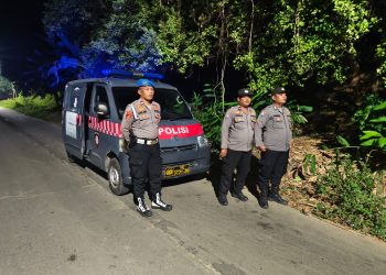 Polsek Muaragembong Gelar Patroli Biru KRYD, Antisipasi Guantibmas dan Kejahatan Jalanan