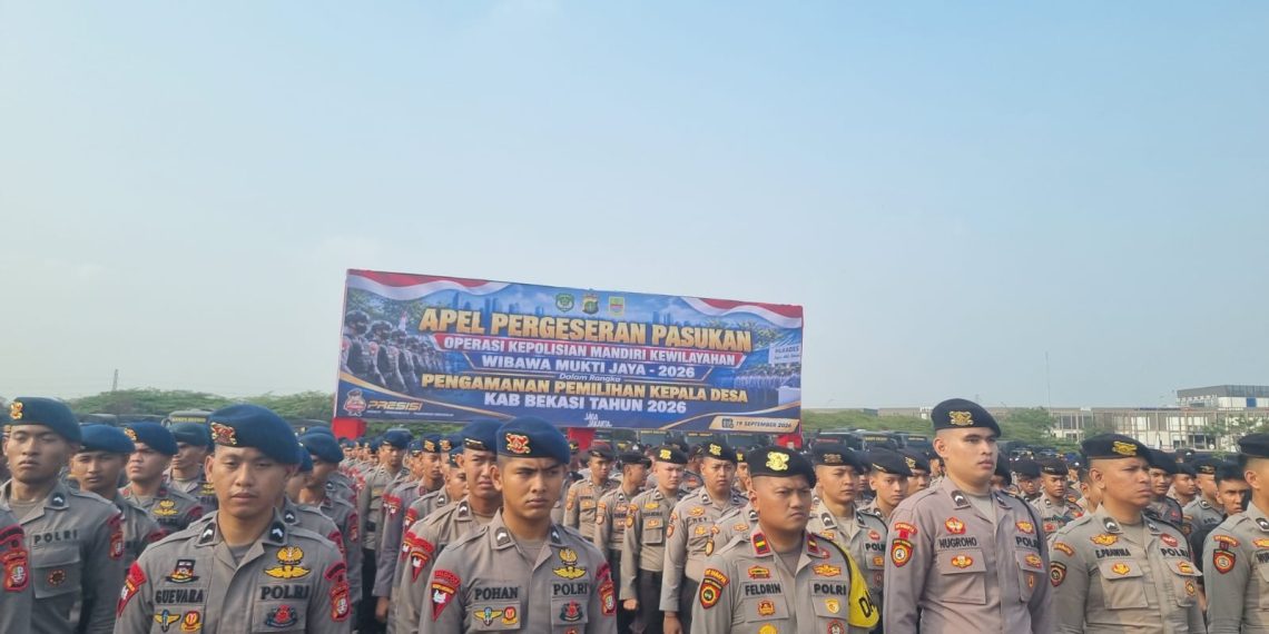 25 Personel Polres Pelabuhan Tanjung Priok Dikerahkan Amankan Pilkades di Kabupaten Bekasi
