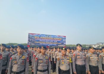 25 Personel Polres Pelabuhan Tanjung Priok Dikerahkan Amankan Pilkades di Kabupaten Bekasi