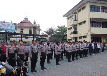 Apel Siaga, Polres Pelabuhan Tanjung Priok Kerahkan 92 Personel untuk Jaga Kamtibmas