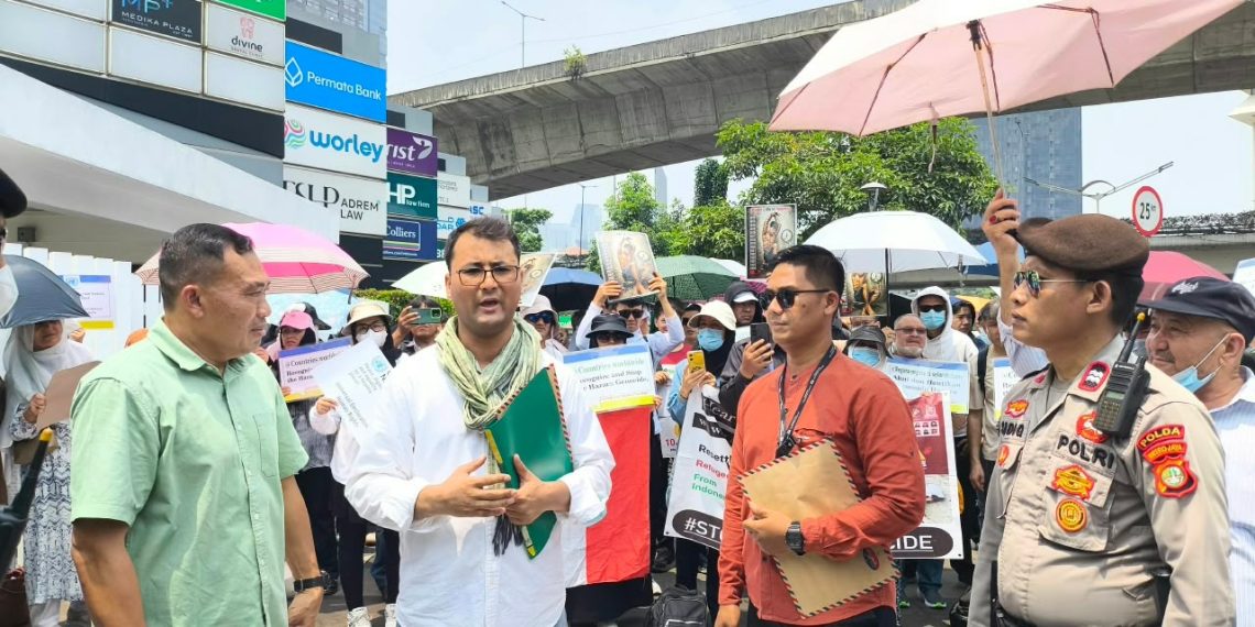 Pelayanan Pengamanan Aksi Unjuk Rasa Pengungsi Afghanistan di Depan Kedubes Kanada Berlangsung Aman dan Kondusif