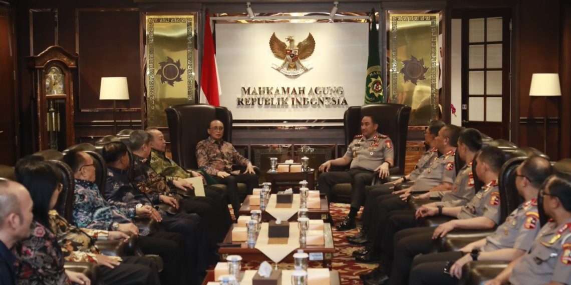 Kapolri Suyudi Ario Seto Kunjungi MA, Perkuat Kolaborasi Penegakan Hukum