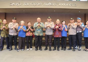 Kapolres Metro Jakarta Selatan Gelar Minggu Kasih di Gereja Santapan Rohani Indonesia, Ajak Jaga Kerukunan dan Kamtibmas