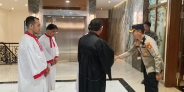 Wakapolsek Metro Setiabudi Laksanakan Kegiatan Minggu Kasih di Gereja HKBP Sudirman