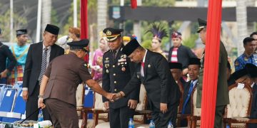 Peringati Hari Sumpah Pemuda Ke-98, WakaPolres Metro Bekasi Hadiri Upacara Peringatan Tingkat Kabupaten Bekasi